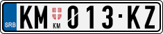 License plate of Serbia, Cars