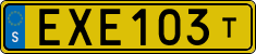 License plate of Sweden, Taxi