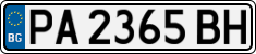 License plate of Bulgaria, Cars