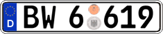 German license plate, Authorities and federal agencies