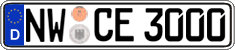 German license plate, Regular plates