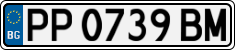 License plate of Bulgaria, Cars