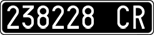 License plate of Italy, Cars (1927 year series)