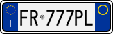 License plate of Italy, Cars (1994 year series)