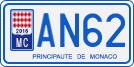 License plate of Monaco, Motorcycles