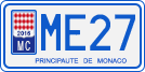 License plate of Monaco, Motorcycles
