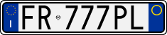 License plate of Italy, Cars (1994 year series)
