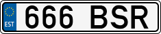 License plate of Estonia, Regular car plates