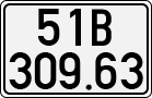 License plate of Vietnam, Cars