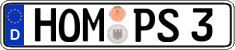 German license plate, Regular plates