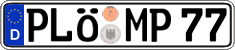German license plate, Regular plates