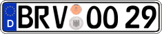 German license plate, Regular plates