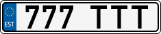 License plate of Estonia, Regular car plates