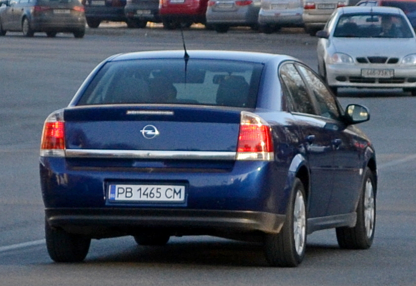 PB 1465 CM, Opel Vectra 3rd gen Sedan (C; Z02), facelift, 2005–2008