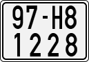 License plate of Vietnam, Motorcycles