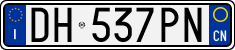 License plate of Italy, Cars (1994 year series)