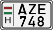 license plates of Hungary, Cars (1990)