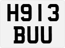 License plate of the United Kingdom, 1983 year system