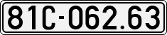 License plate of Vietnam, Cars