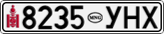 License plate of Mongolia, Cars