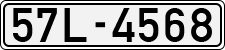 License plate of Vietnam, Cars