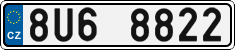 License plate of the Czech Republic, Cars (2001)