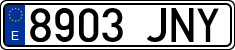 License plates of Spain, Ordinary (2000)