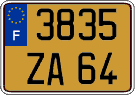 French license plate, FNI