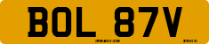 License plate of the United Kingdom, 1963 year system