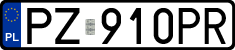 License plates of Poland, Regular car plates