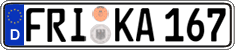German license plate, Regular plates