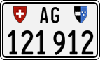 License plate of Switzerland, Cars