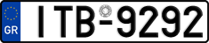 License plate of Greece, Cars