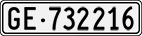 License plate of Switzerland, Cars