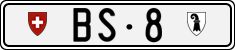 License plate of Switzerland, Cars