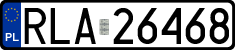 License plates of Poland, Regular car plates