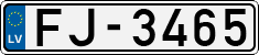 License plate of Latvia, Regular car plates