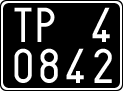 License plate of Italy, Cars (1927 year series)