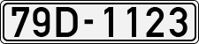 License plate of Vietnam, Cars