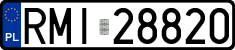 License plates of Poland, Regular car plates