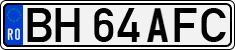 License plate of Romania, Regular plates