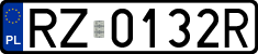 License plates of Poland, Regular car plates