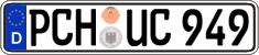 German license plate, Regular plates