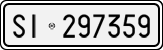 License plate of Italy, Cars (1927 year series)