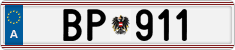 License plate of Austria, Official services and consulates