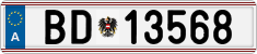 License plate of Austria, Official services and consulates
