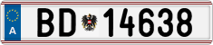 License plate of Austria, Official services and consulates