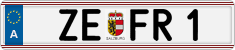 License plate of Austria, Vanity Plates