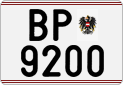 License plate of Austria, Official services and consulates