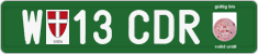 License plate of Austria, Export transit plates